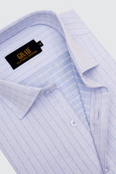 L-PURPLE SELF SHIRT
